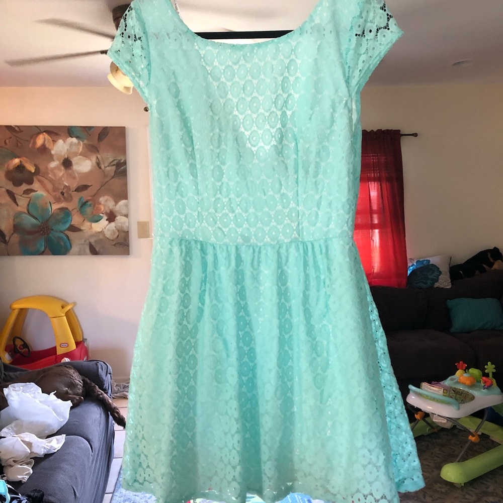 B. Darlin dress with lace skirt underneath